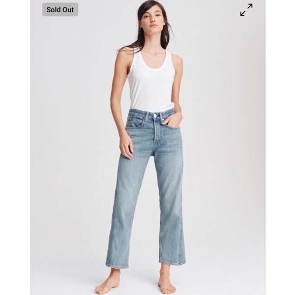 Rag & Bone Maya High Rise Ankle Straight Leg Jeans Size: 26. Excellent condition - Picture 15 of 16